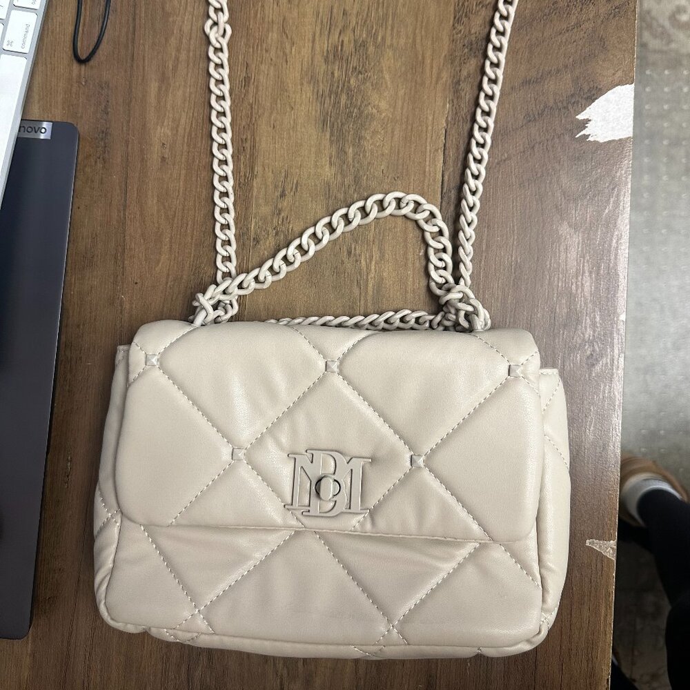 Badgley Mischka Light Beige Purse